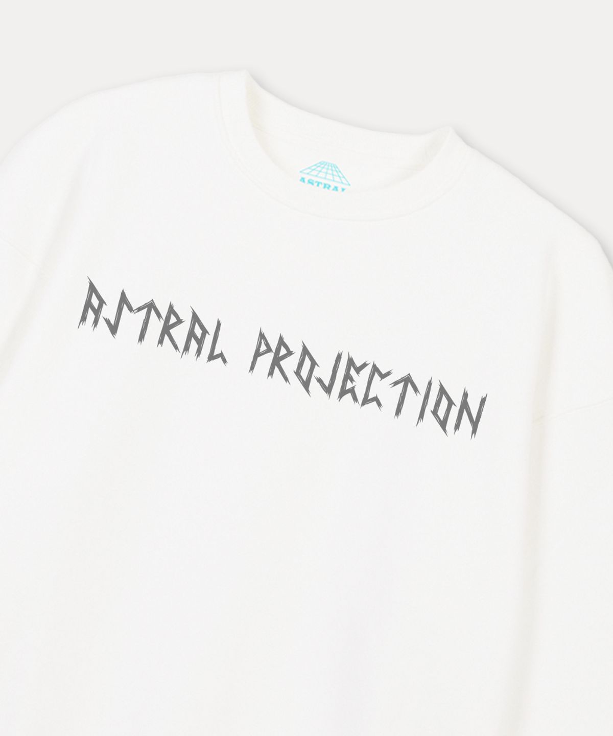 아스트랄 프로젝션(ASTRAL PROJECTION) 에이션트 몽크 루즈핏 맨투맨_화이트