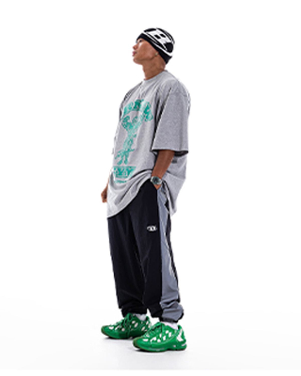 본투윈(BORN TO WIN) RAISEBORN OVER FIT T-SHIRTS [MELANGE GREY]
