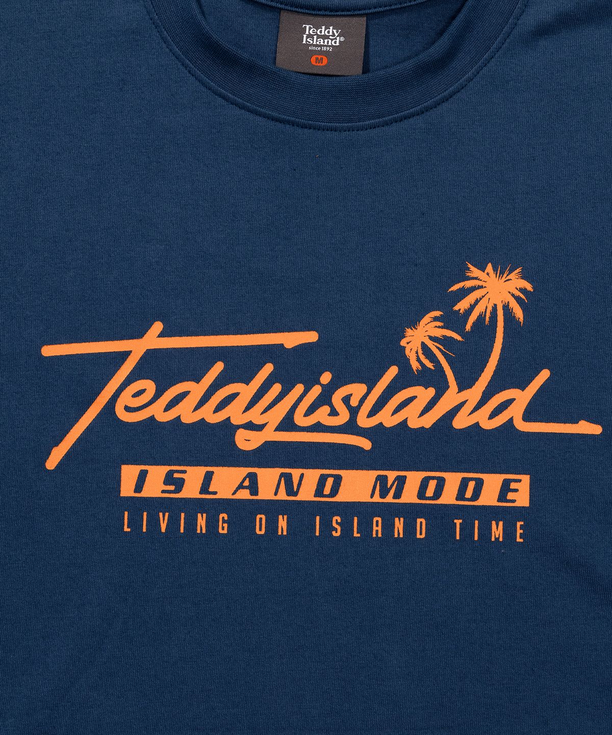 테디아일랜드(TEDDYISLAND) 야자수 반팔 네이비