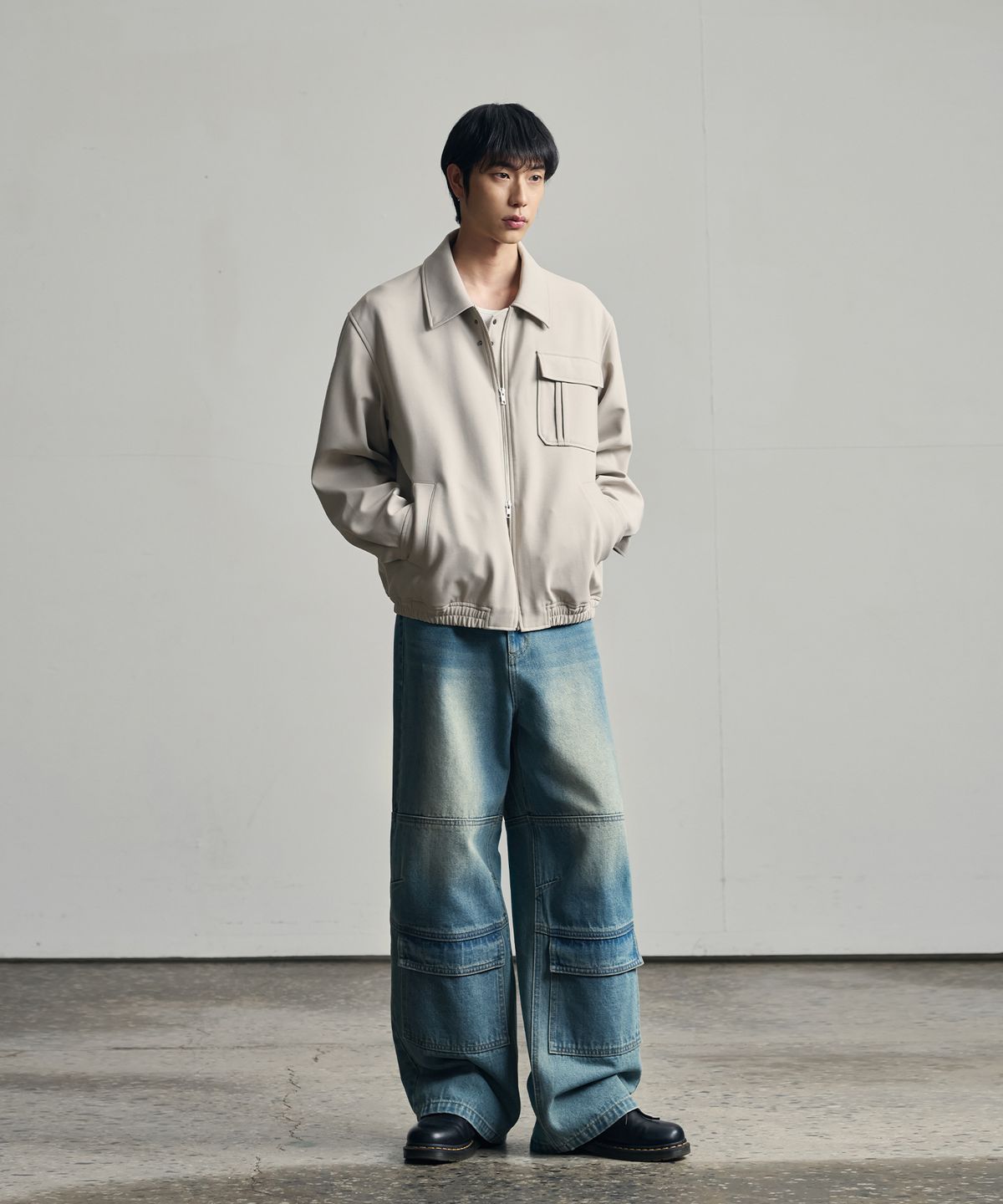 아워데이즈(OURDAYZ) 빈티지 프론트 포켓 카고 데님 팬츠 [VINTAGE BLUE]