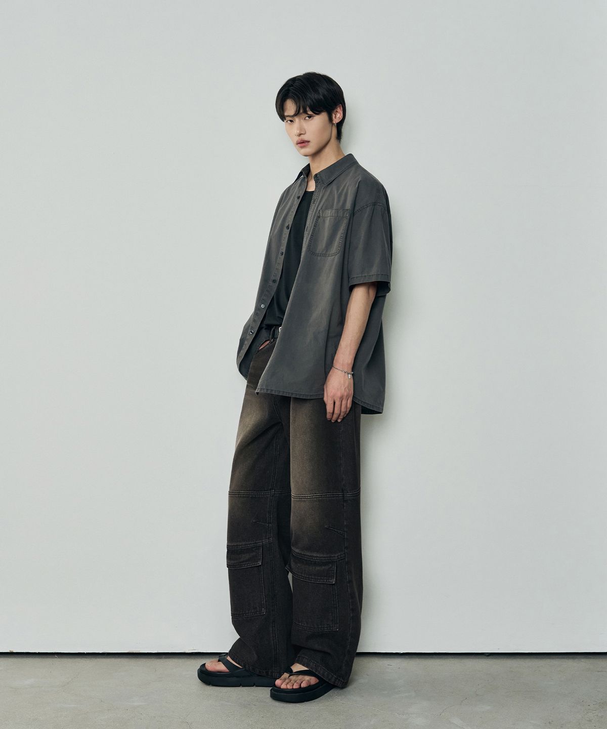 아워데이즈(OURDAYZ) 빈티지 프론트 포켓 카고 데님 팬츠 [VINTAGE BLACK]