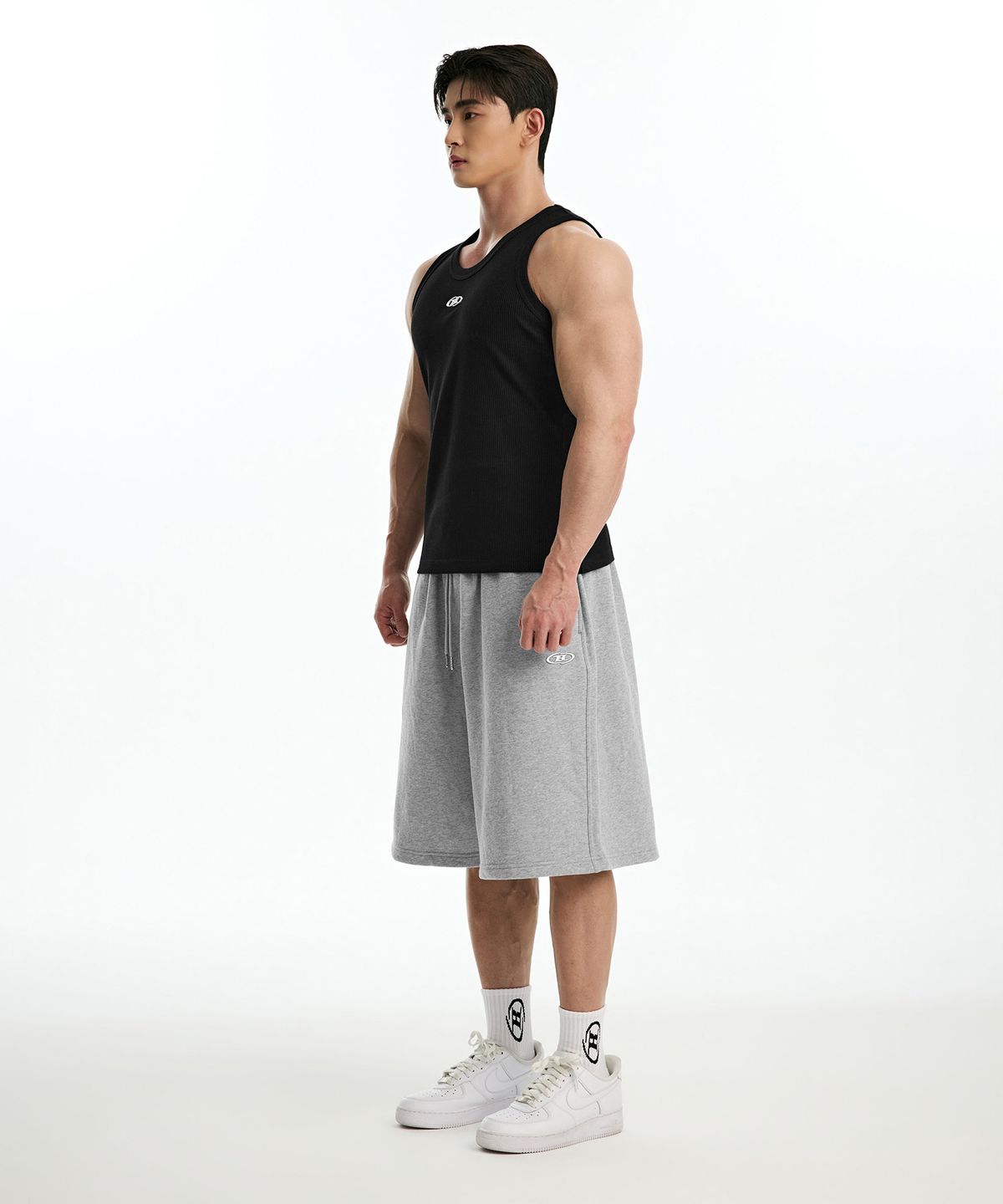본투윈(BORN TO WIN) B-SYMBOL LOGO SLEEVELESS_NON MESH VER [BLACK]