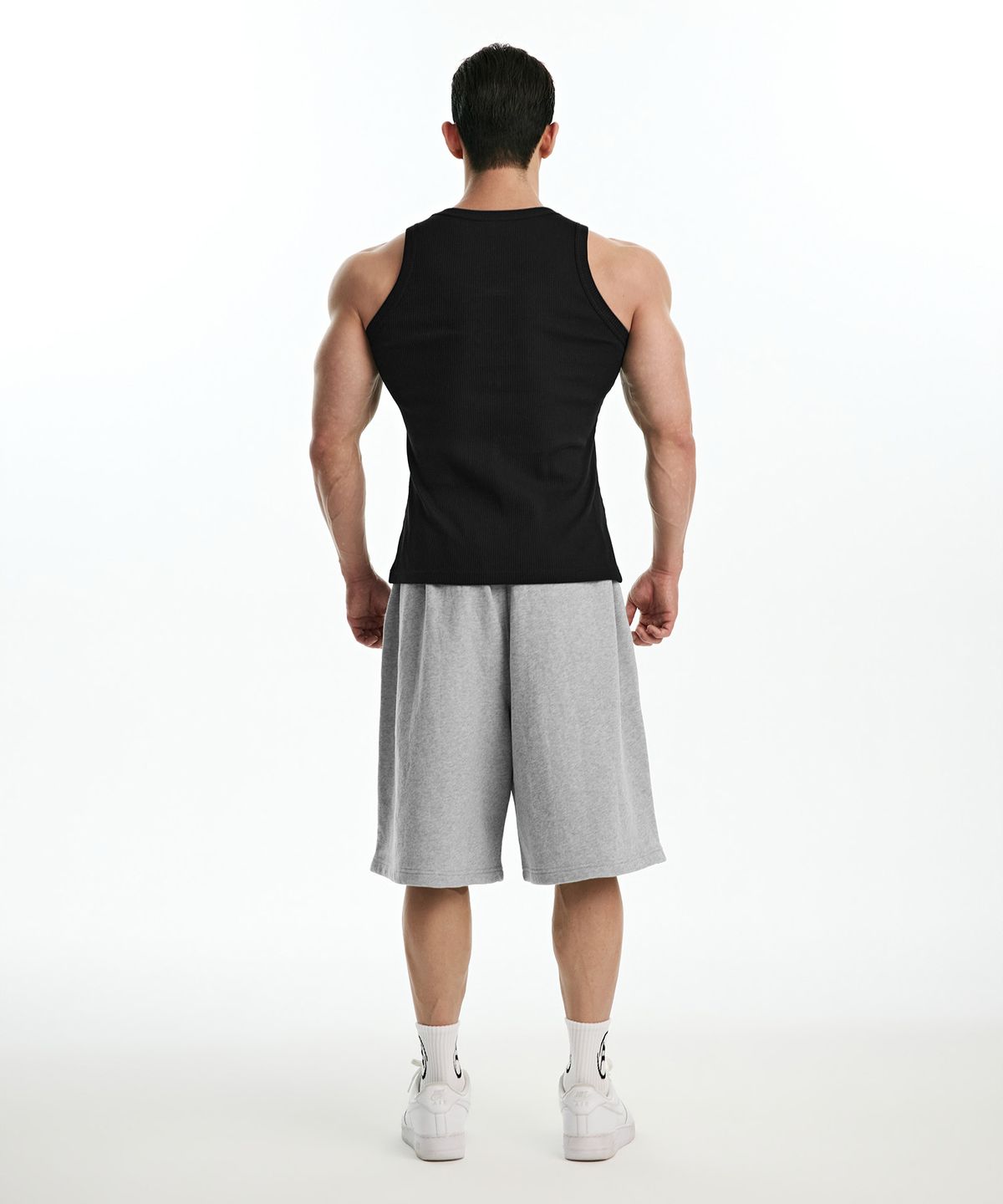 본투윈(BORN TO WIN) B-SYMBOL LOGO SLEEVELESS_NON MESH VER [BLACK]