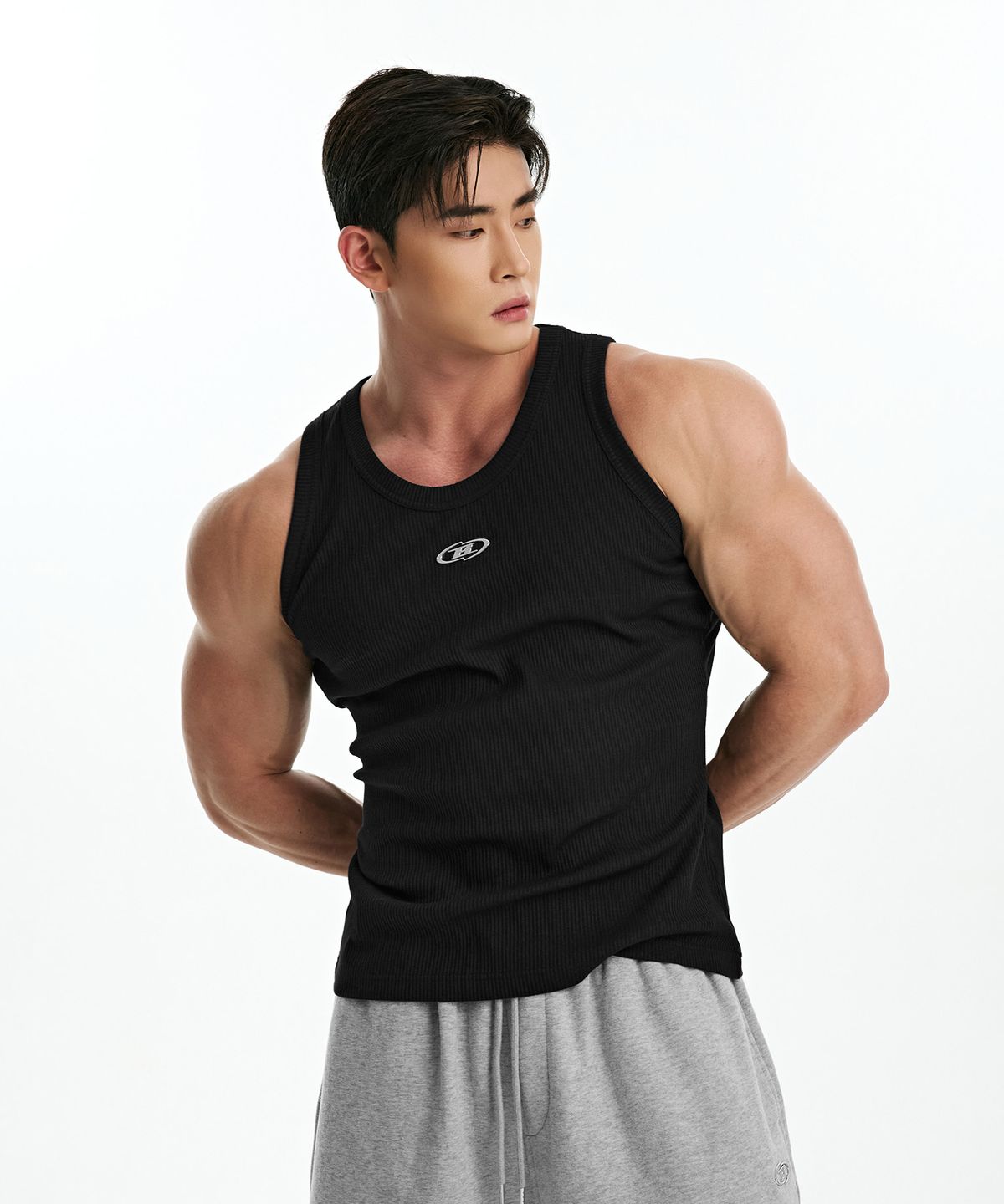 본투윈(BORN TO WIN) B-SYMBOL LOGO SLEEVELESS_NON MESH VER [BLACK]