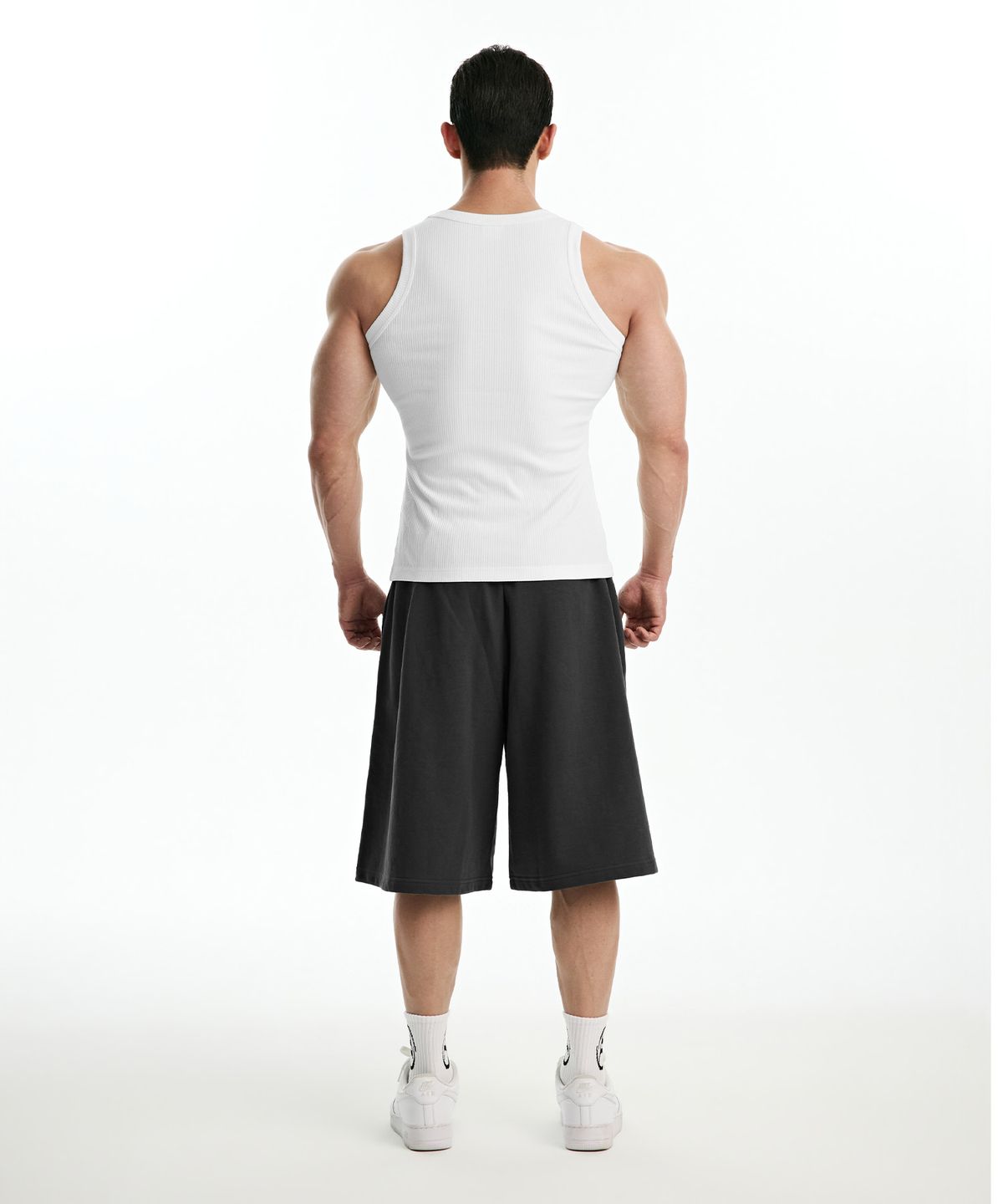 본투윈(BORN TO WIN) B-SYMBOL LOGO SLEEVELESS_NON MESH VER [IVORY]