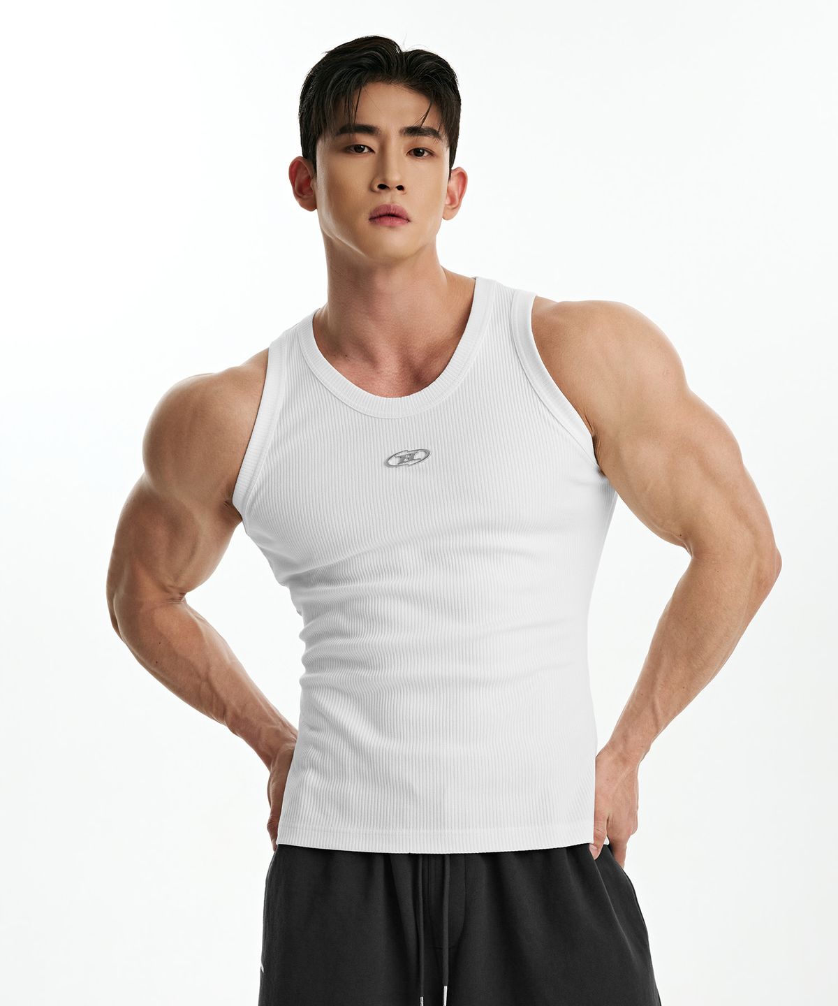 본투윈(BORN TO WIN) B-SYMBOL LOGO SLEEVELESS_NON MESH VER [IVORY]
