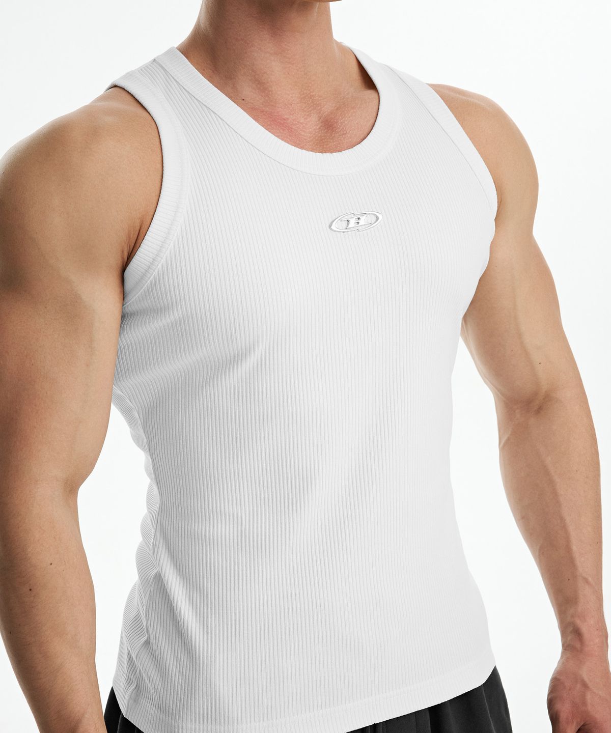 본투윈(BORN TO WIN) B-SYMBOL LOGO SLEEVELESS_NON MESH VER [IVORY]