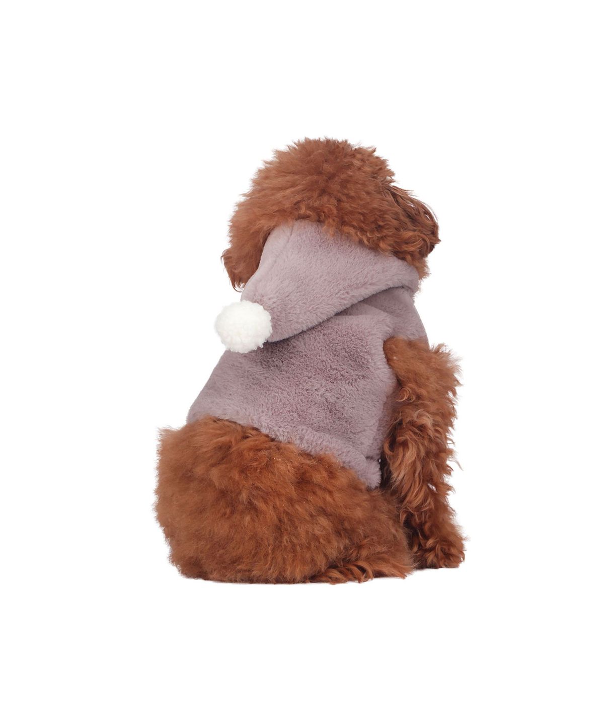 몽슈슈(MONCHOUCHOU) Bobble Fur Crop Vest Choco