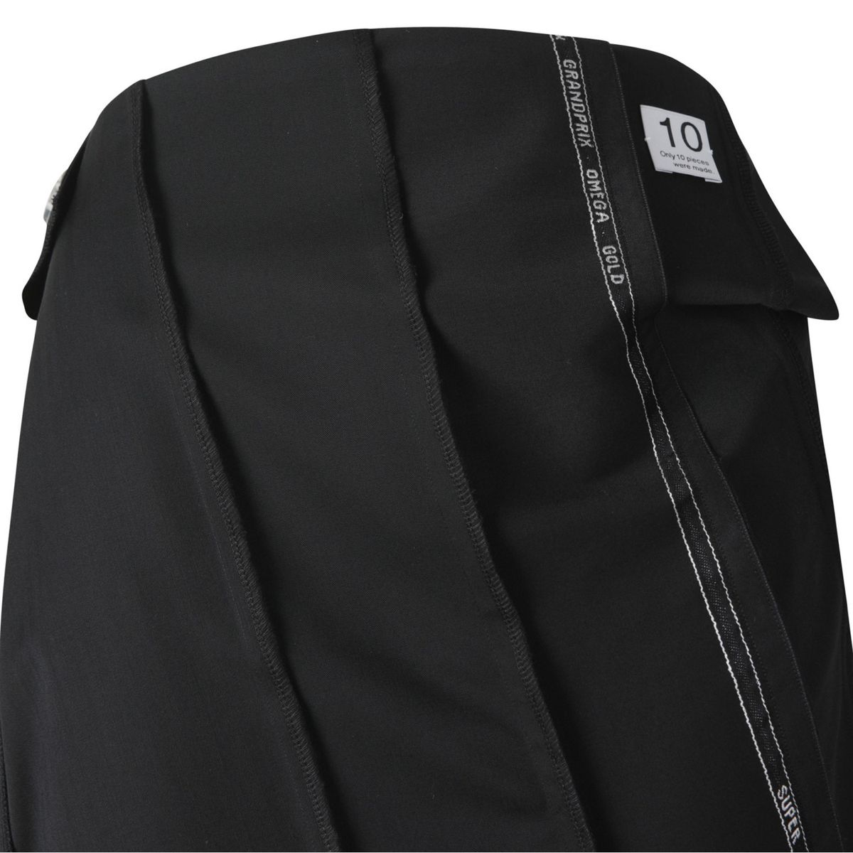 래코드(RECODE) Patchwork Asymmetry Skirt_RQKAM23403BKX