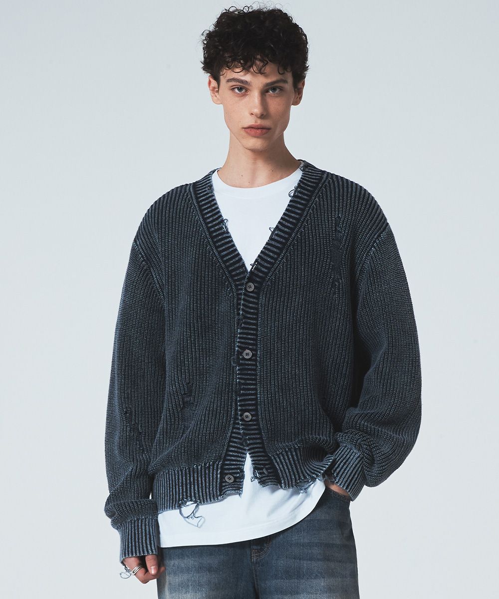 【MAISON MINED】24FW★ STANDARD COLLAR KNIT CARDIGAN MUSINSA | MAISON MINED STANDARD COLLAR KNIT CARDIGAN CHARCOAL