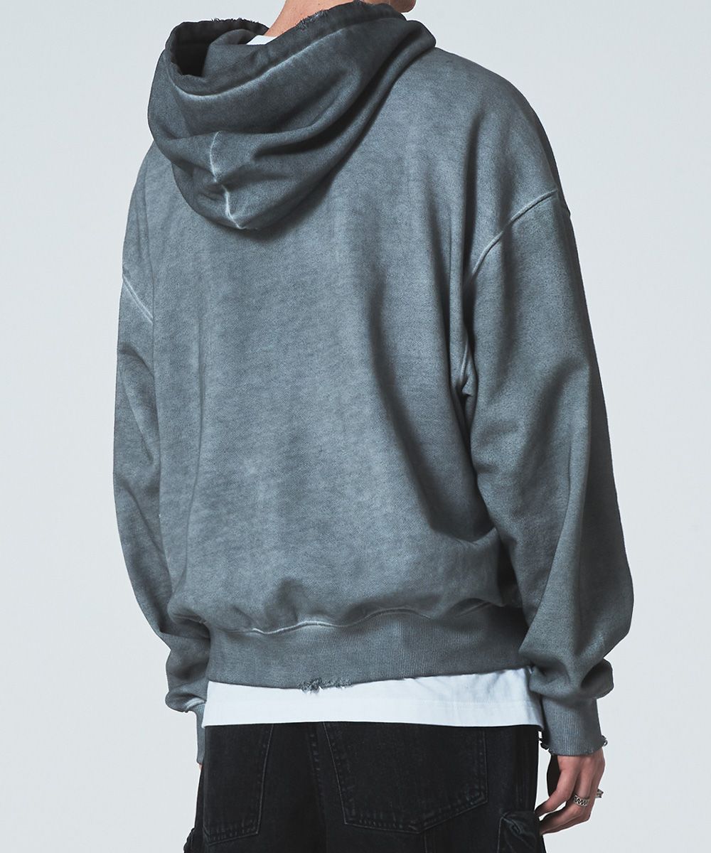 【MAISON MINED】24SS★ MINED CUT OUT PATCH HOOD ZIP-UP MUSINSA | MAISON MINED MINED CUT OUT PATCH HOOD ZIP-UP BLACK