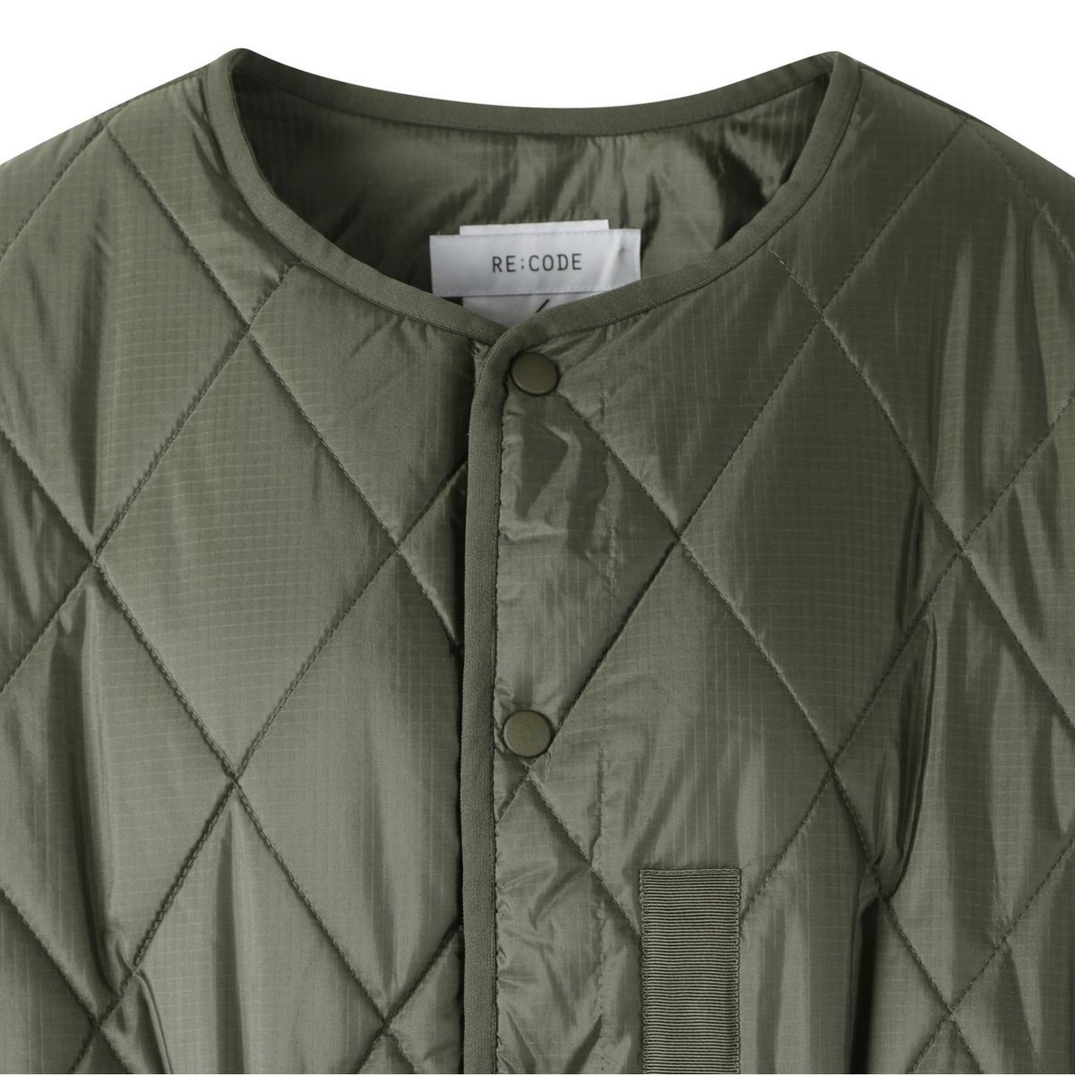 래코드(RECODE) Detachable Crop Quilting Bomber Jumper_RQUAS24553KHX