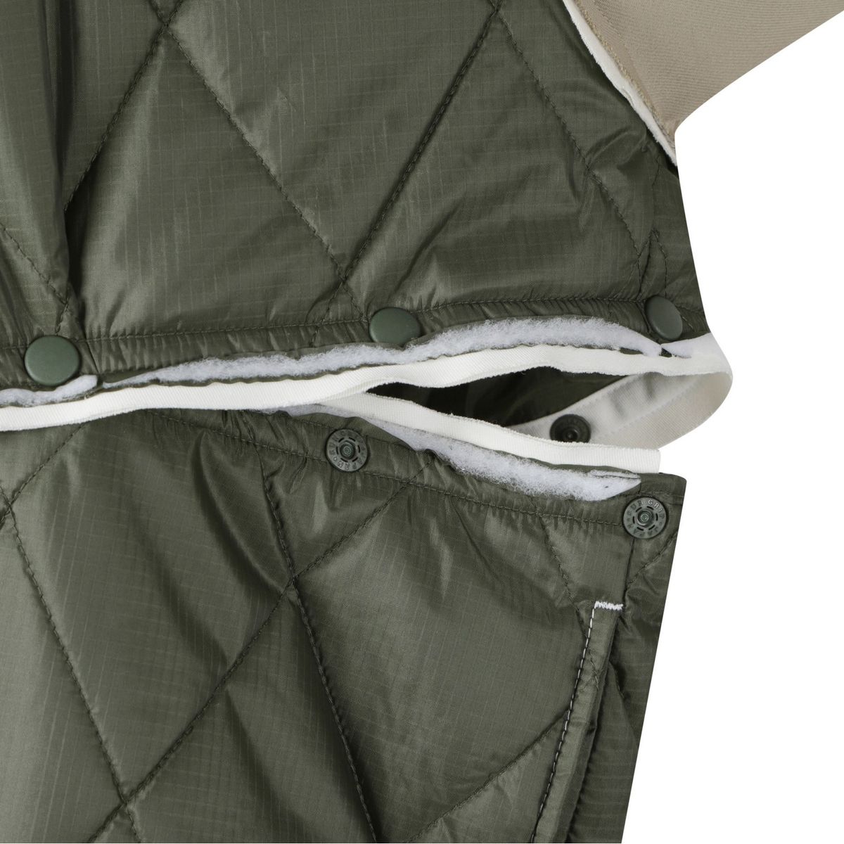 래코드(RECODE) Detachable Crop Quilting Bomber Jumper_RQUAS24553KHX