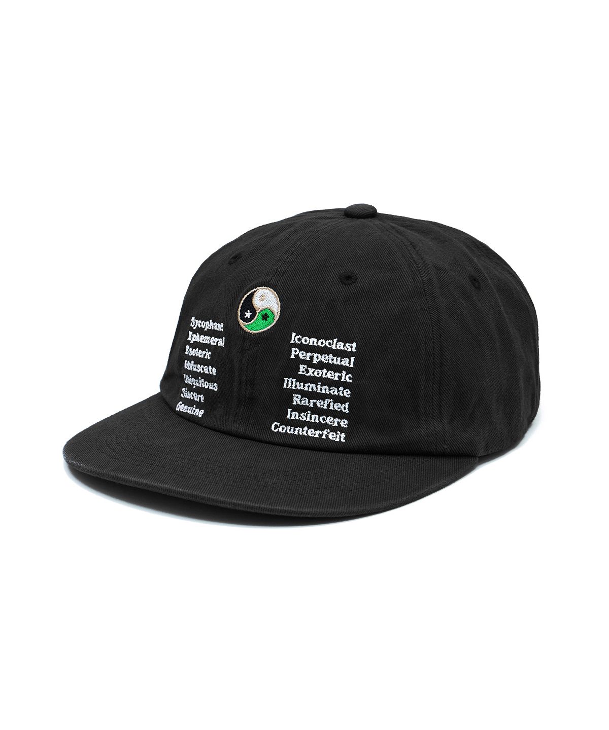 패슬(FASTLE) Yin Yang Washed Cap Black