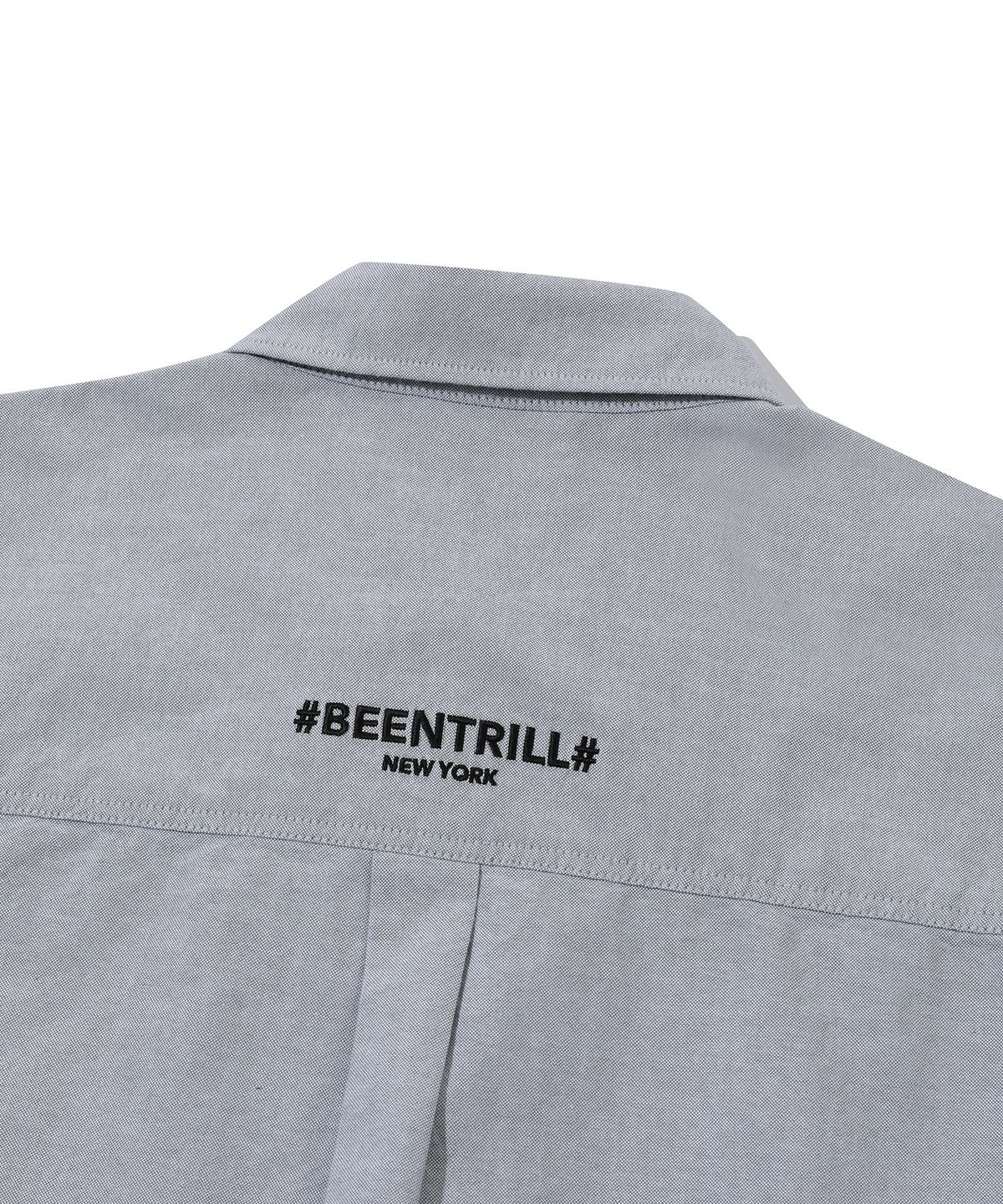 빈트릴 뉴욕(BEENTRILL NEWYORK) 오버핏 옥스포드 클래식 셔츠(그레이)