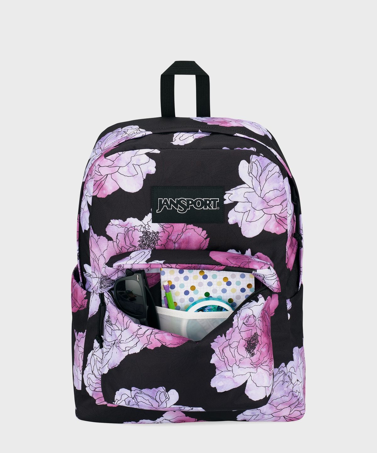 잔스포츠(JANSPORT) 슈퍼브레이크 플러스 랩탑 FLORAL OUTLINES