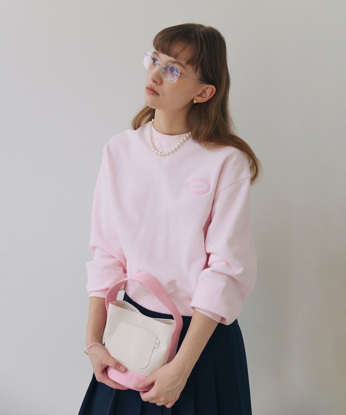 튜드먼트(TTUDEMENT) CANVAS BASKET BAG PINK