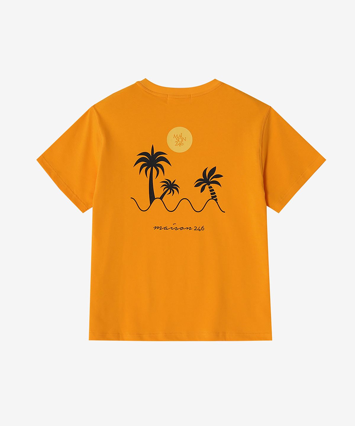 메종246(MAISON246) PALM UNISEX T-SHIRT ORANGE