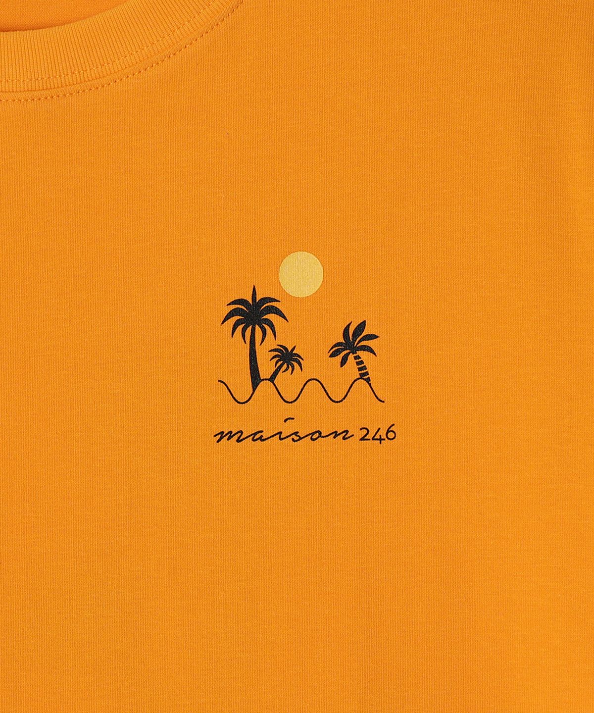 메종246(MAISON246) PALM UNISEX T-SHIRT ORANGE