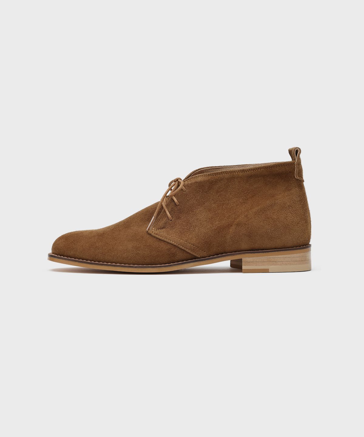 피렌체 아뜨리에(FIRENZE ATELIER) 스탠다드 라운드토 스웨이드 처커부츠 7702-QS [MID BROWN]