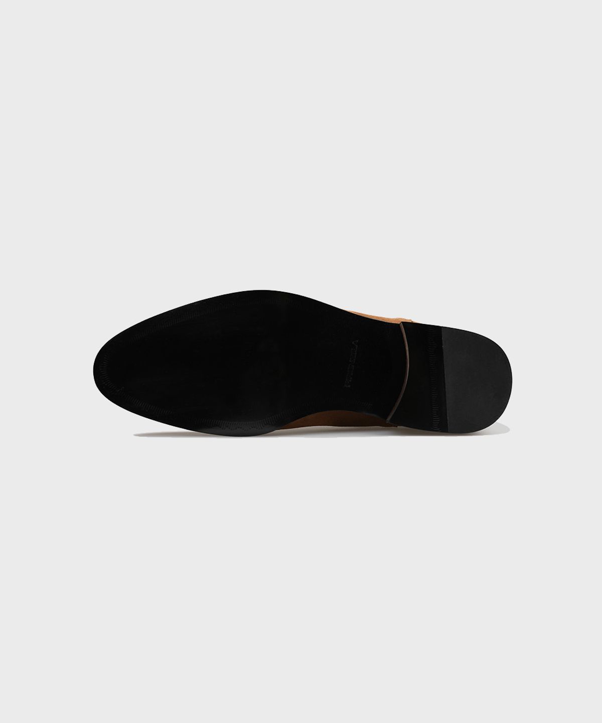 피렌체 아뜨리에(FIRENZE ATELIER) 슬림라인 블랙솔 스웨이드 첼시부츠 3332-QS [MID BROWN]