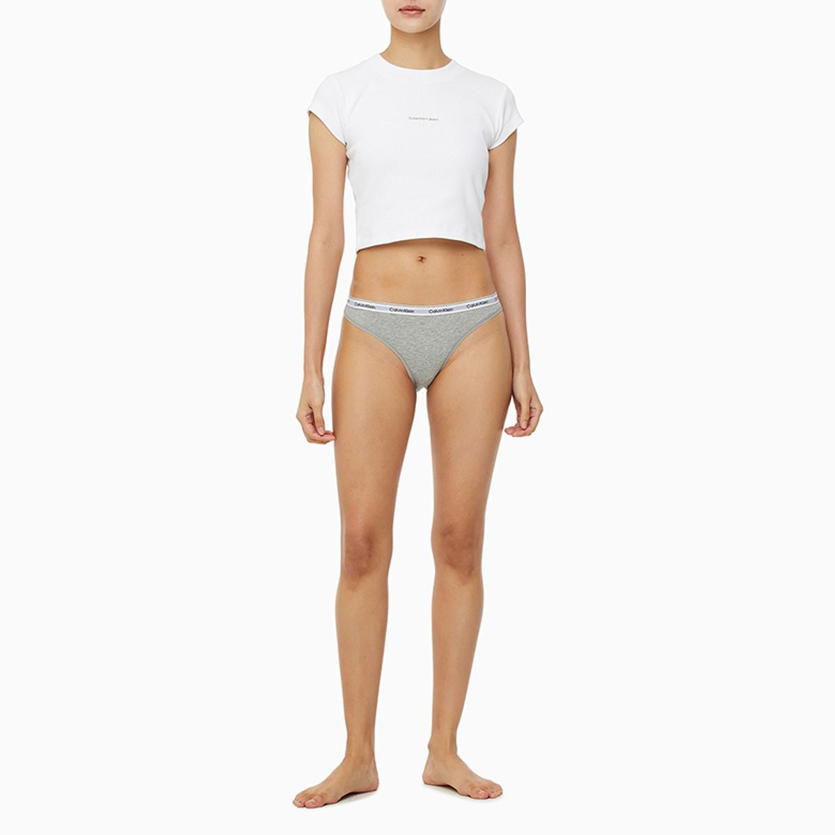 캘빈클라인 언더웨어(CALVIN KLEIN UNDERWEAR) 여성 아이콘 로고 비키니_QD5044P7A