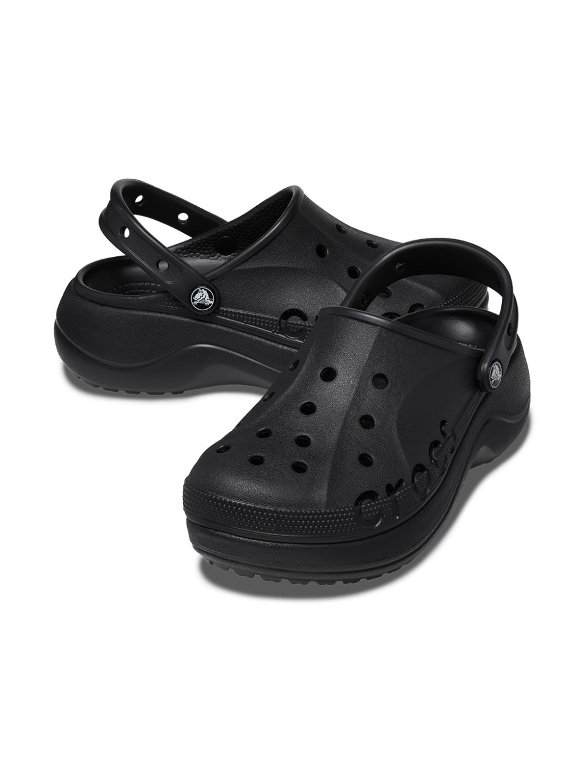 크록스(CROCS) 여성 바야 플랫폼 클로그 BK (24SWCL208186)