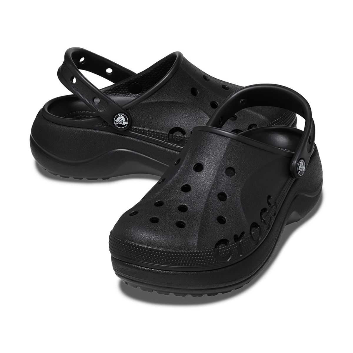 크록스(CROCS) 여성 바야 플랫폼 클로그 BK (24SWCL208186)