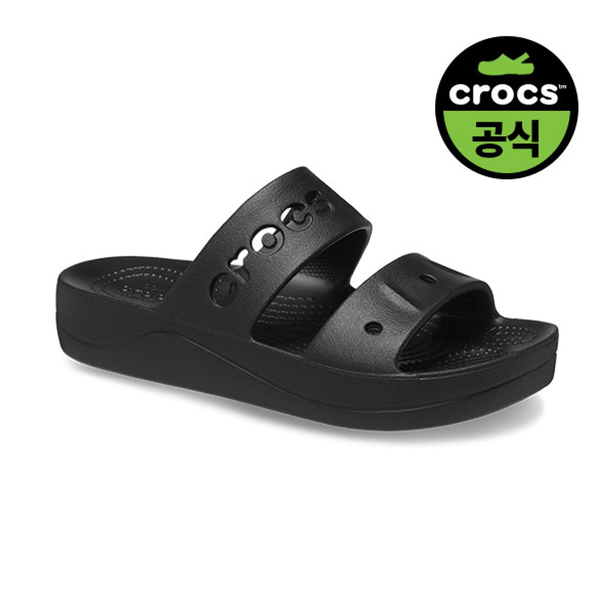 크록스(CROCS) 여성 BAYA PLATFORM SANDAL BK (24SWSD208188)