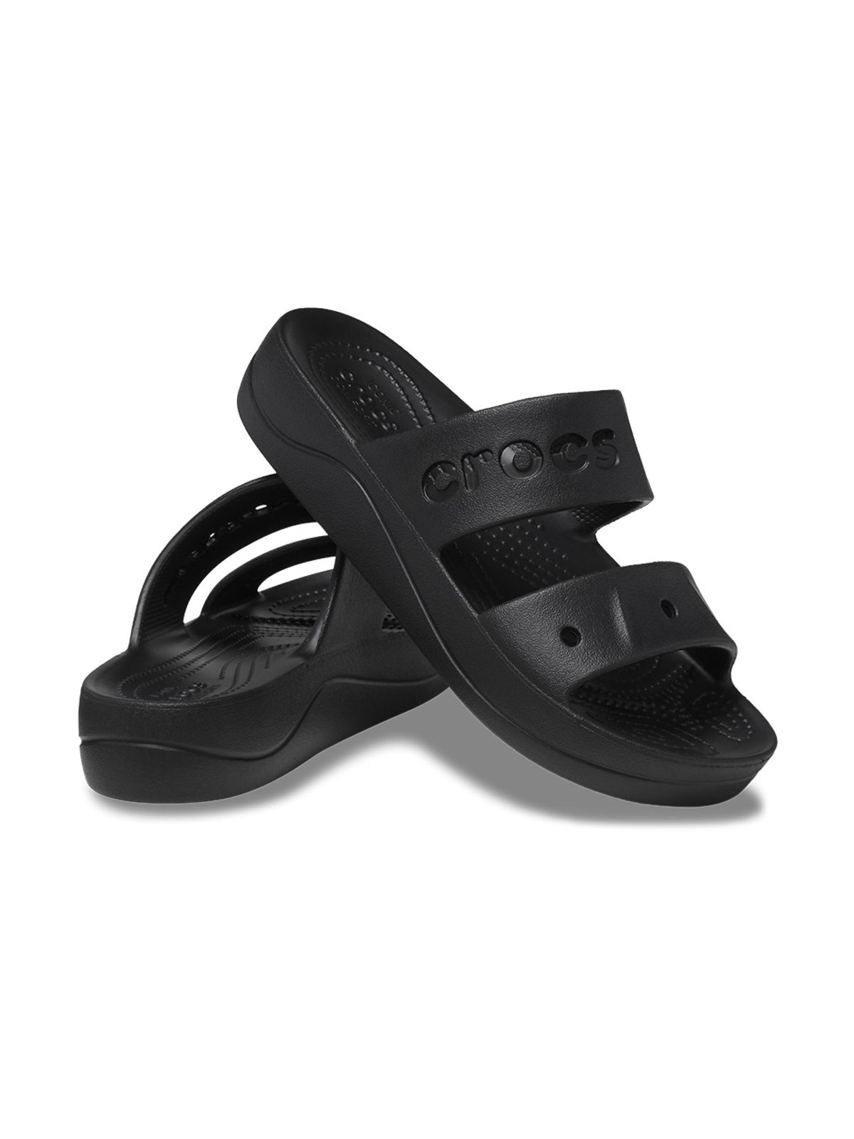 크록스(CROCS) 여성 BAYA PLATFORM SANDAL BK (24SWSD208188)