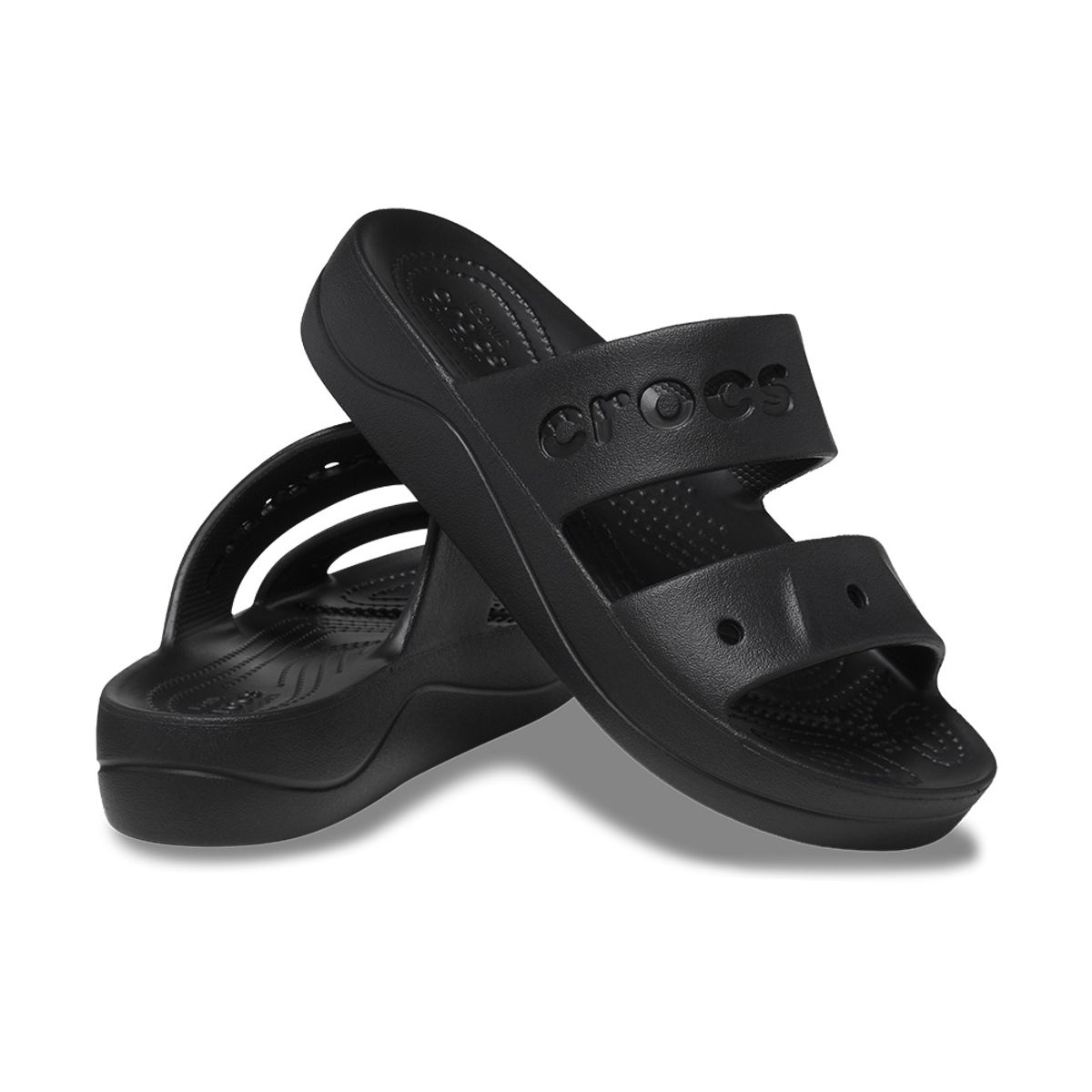 크록스(CROCS) 여성 BAYA PLATFORM SANDAL BK (24SWSD208188)