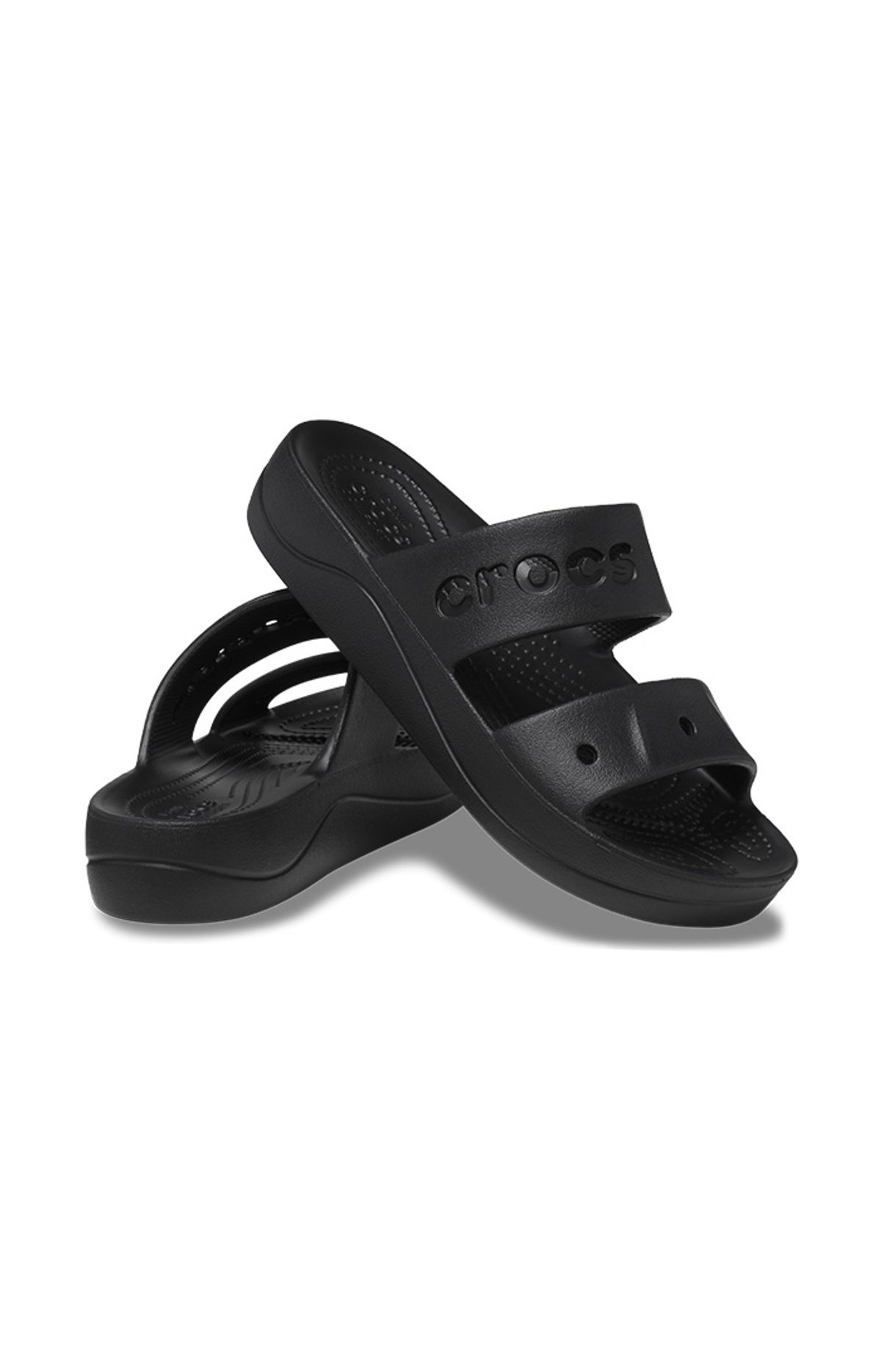 크록스(CROCS) 여성 BAYA PLATFORM SANDAL BK (24SWSD208188)