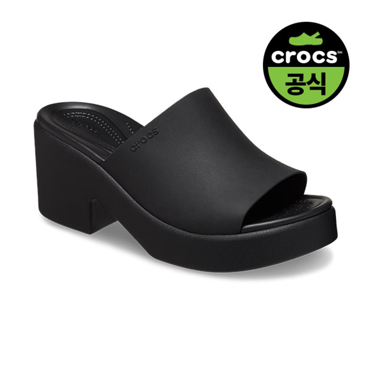 크록스(CROCS) 여성 BROOKLYN SLIDE HEEL BKB (24SWSD209408)