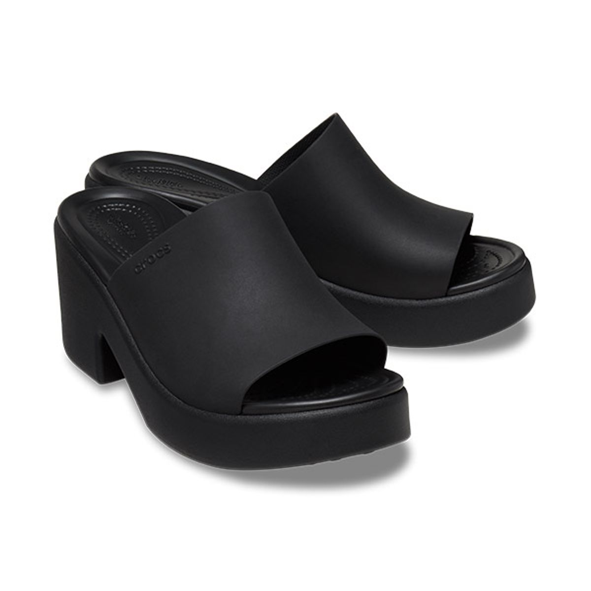 크록스(CROCS) 여성 BROOKLYN SLIDE HEEL BKB (24SWSD209408)