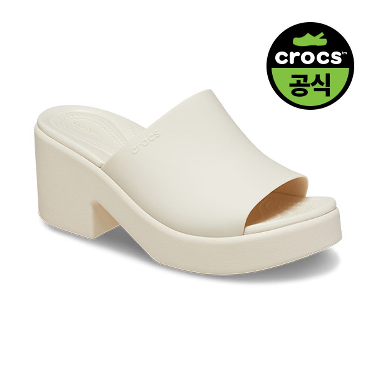 크록스(CROCS) 여성 브루클린 슬라이드 힐 STU (24SWSD209408)