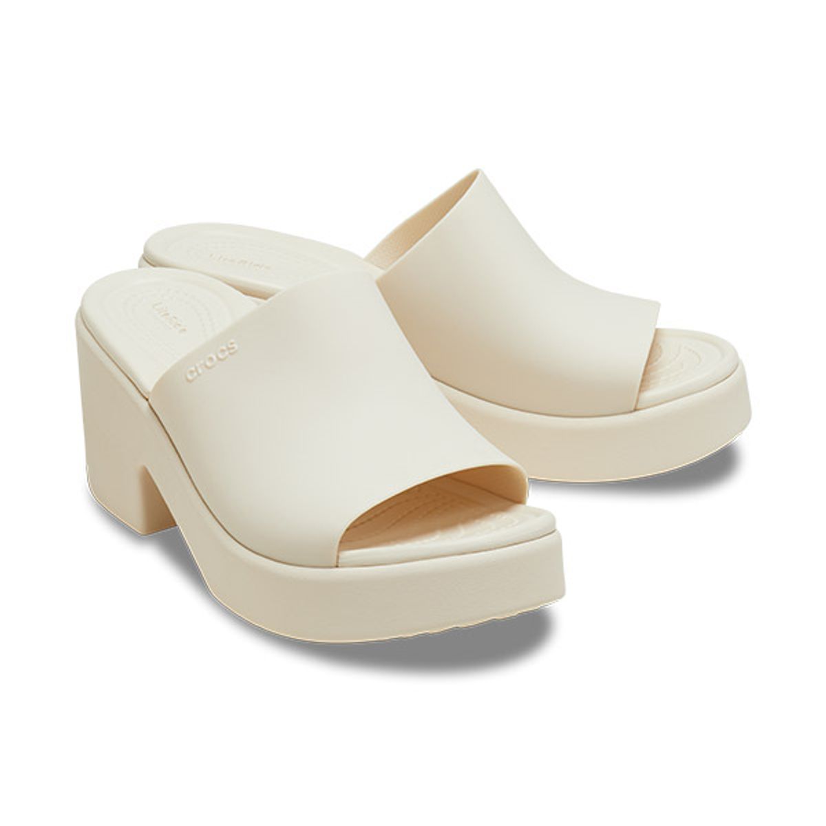 크록스(CROCS) 여성 브루클린 슬라이드 힐 STU (24SWSD209408)