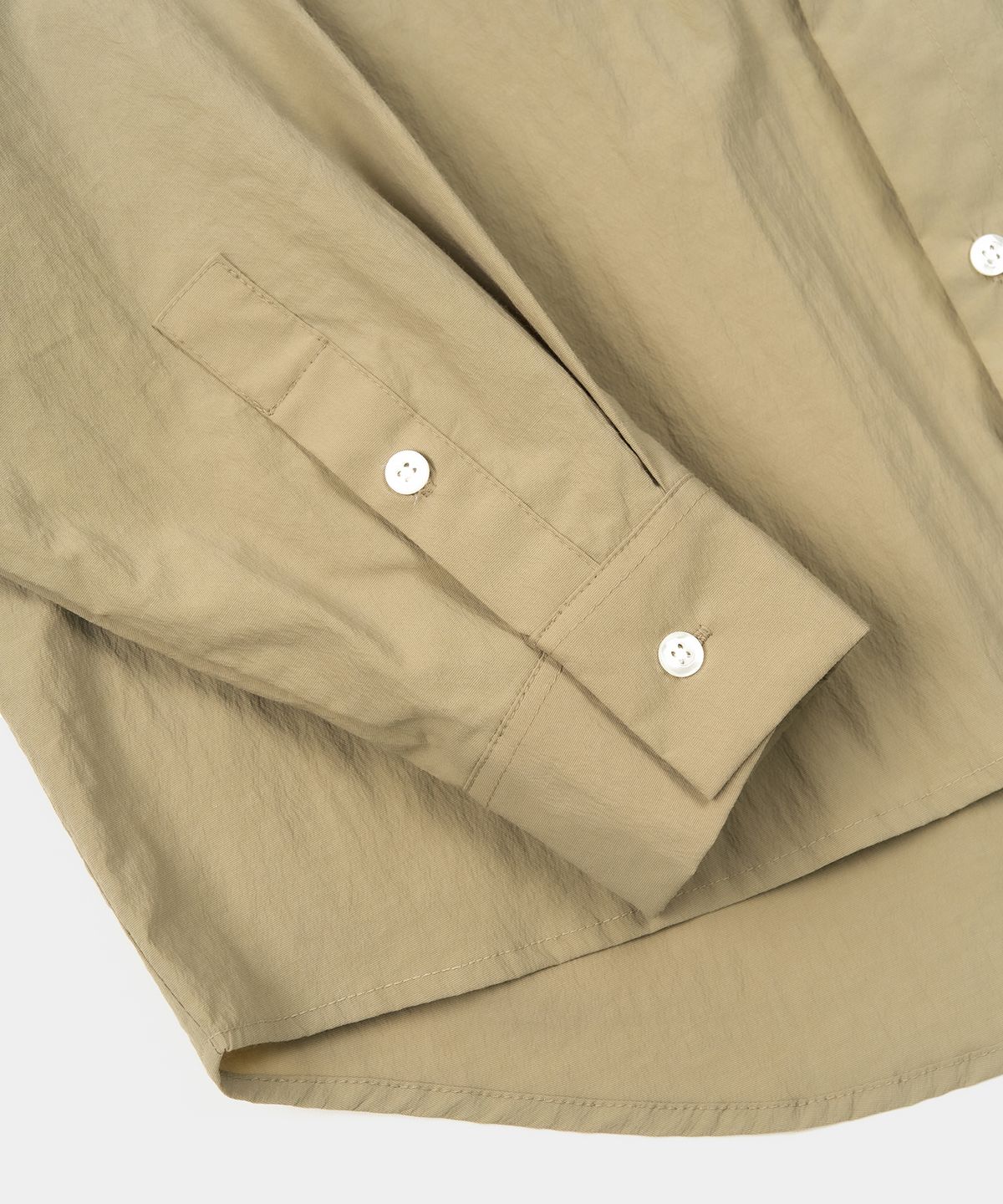 엑스컨테이너(EXCONTAINER) 오버핏 시어서커 셔츠 (BEIGE)