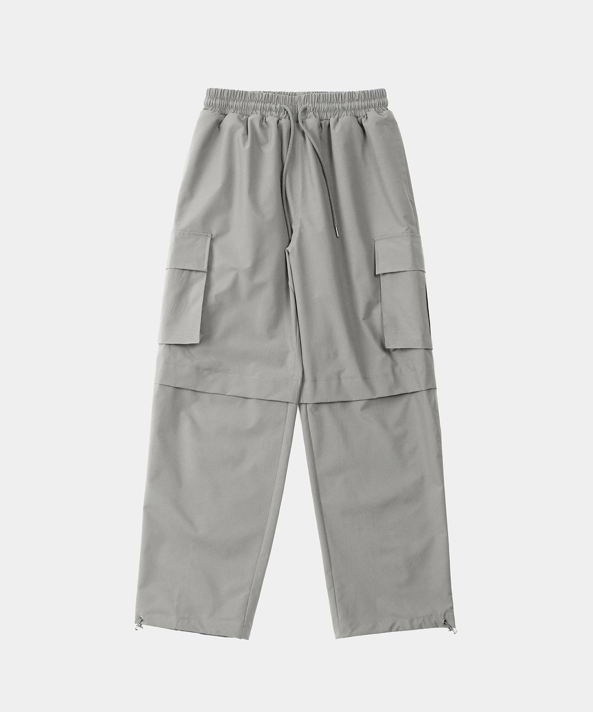 엑스컨테이너(EXCONTAINER) 디비전 와이드 카고 팬츠 (GREY)