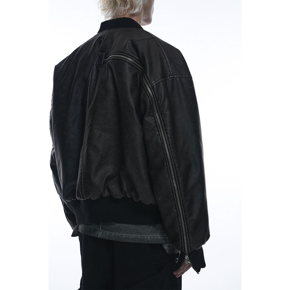 ジャケット・アウター GRAILZ MULTI ZIPPER BOMBER JACKET GRAILZ】MULTI ZIPPER BOMBER JACKET [TAUPE] (MA-1) 98088523