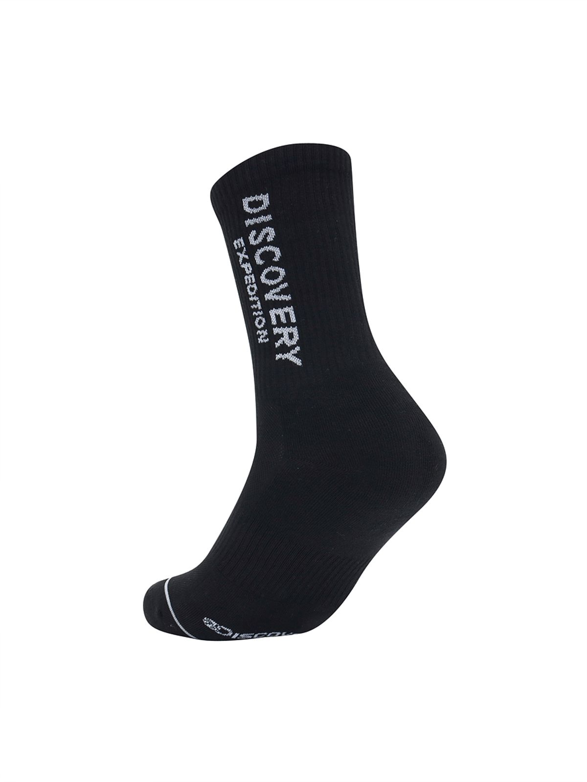 디스커버리 익스페디션(DISCOVERY EXPEDITION) 더블로고 솔리드 하이삭스 (BLACK)