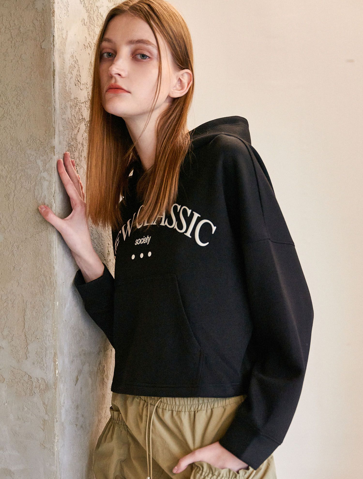 MUSINSA | GENERAL IDEA Essential New Classic Hoodie [BLACK