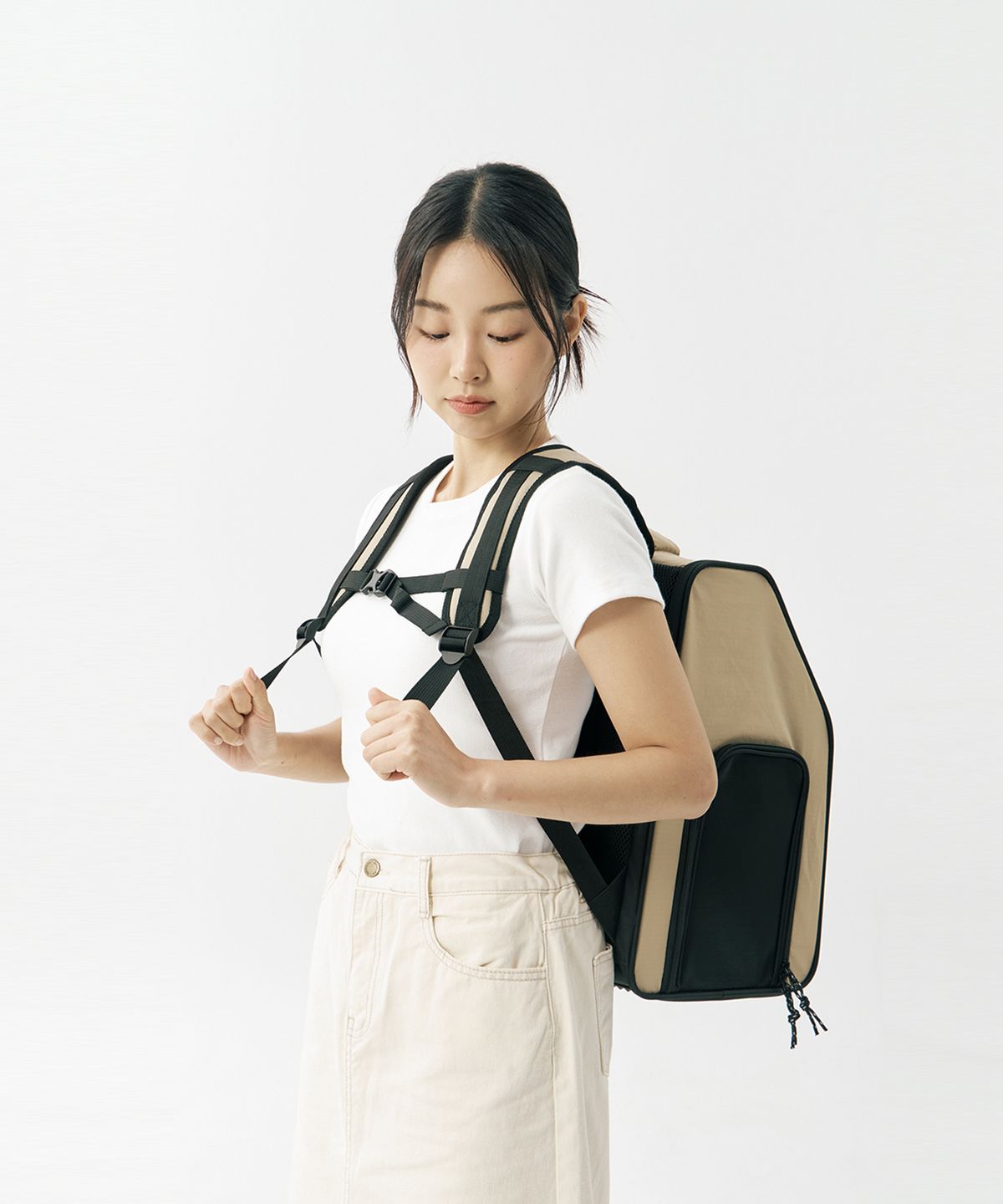 멀리(MERLIE) 초경량 트래블백팩 [론타노 카키]