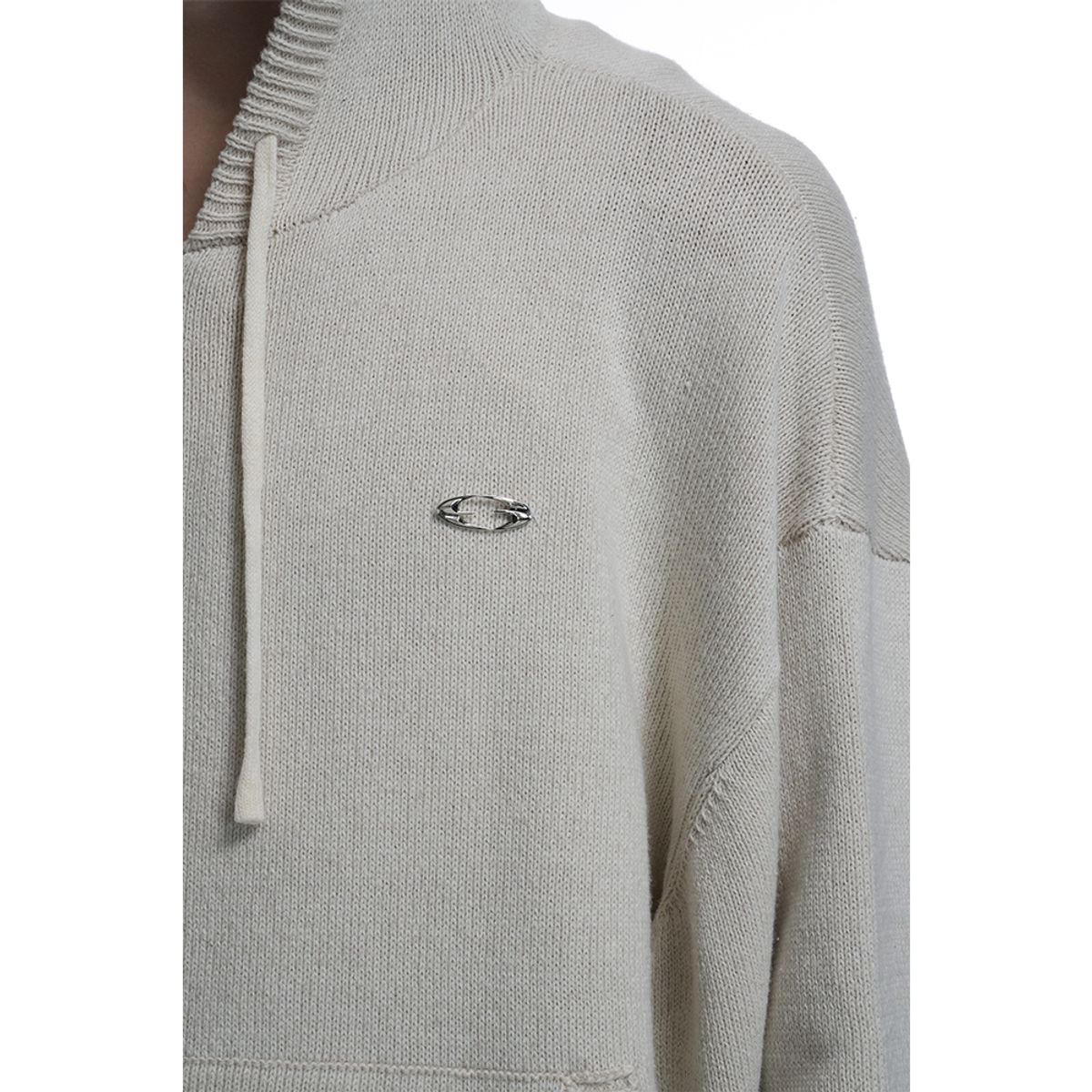 그레일즈(GRAILZ) OVAL KNIT ZIP UP [IVORY]