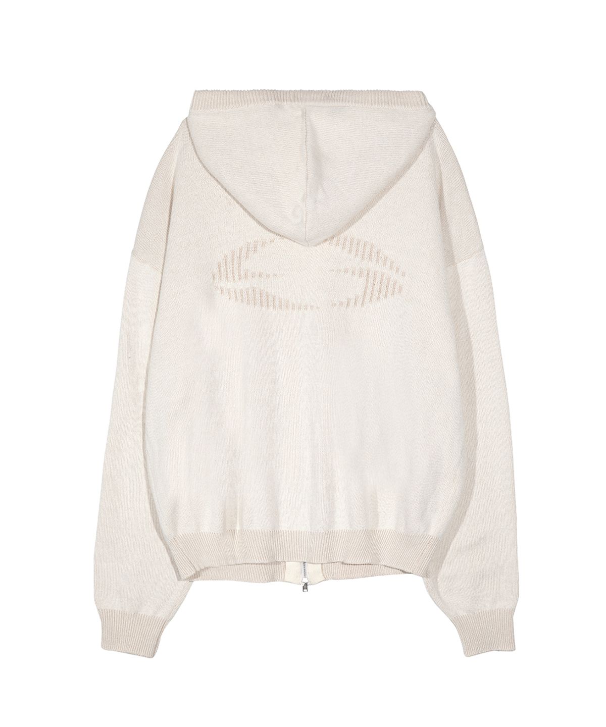 그레일즈(GRAILZ) OVAL KNIT ZIP UP [IVORY]