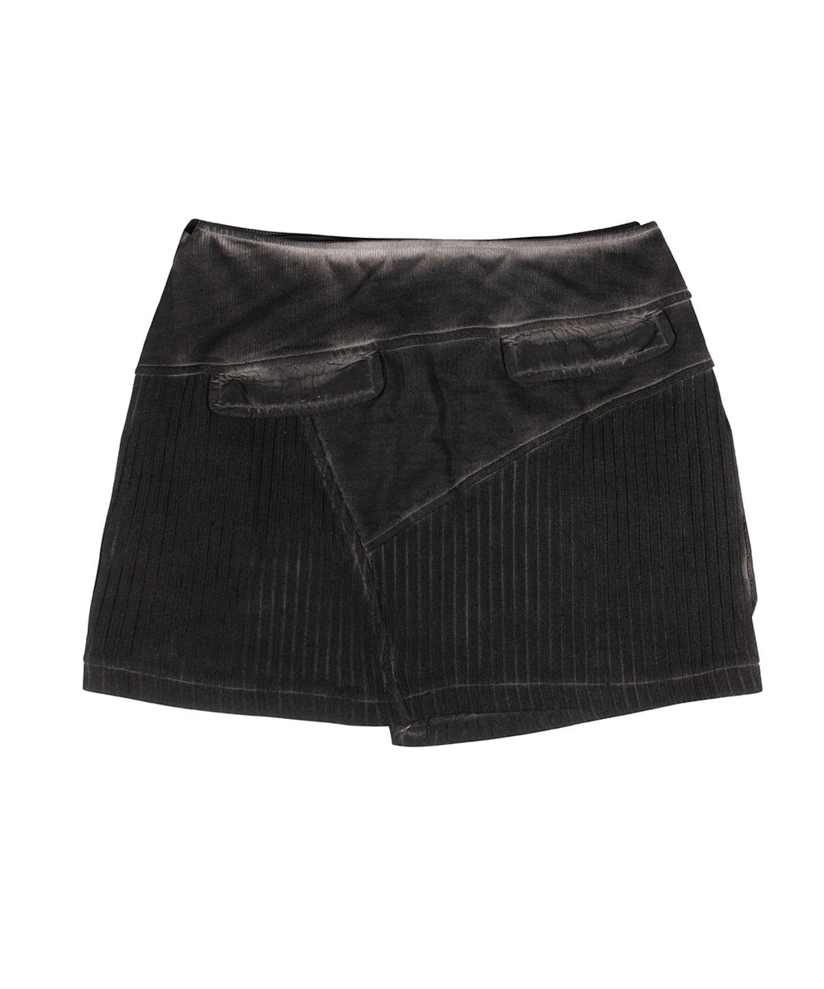 그레일즈(GRAILZ) LUNAR KNIT BIKER SKIRT [BLACK]
