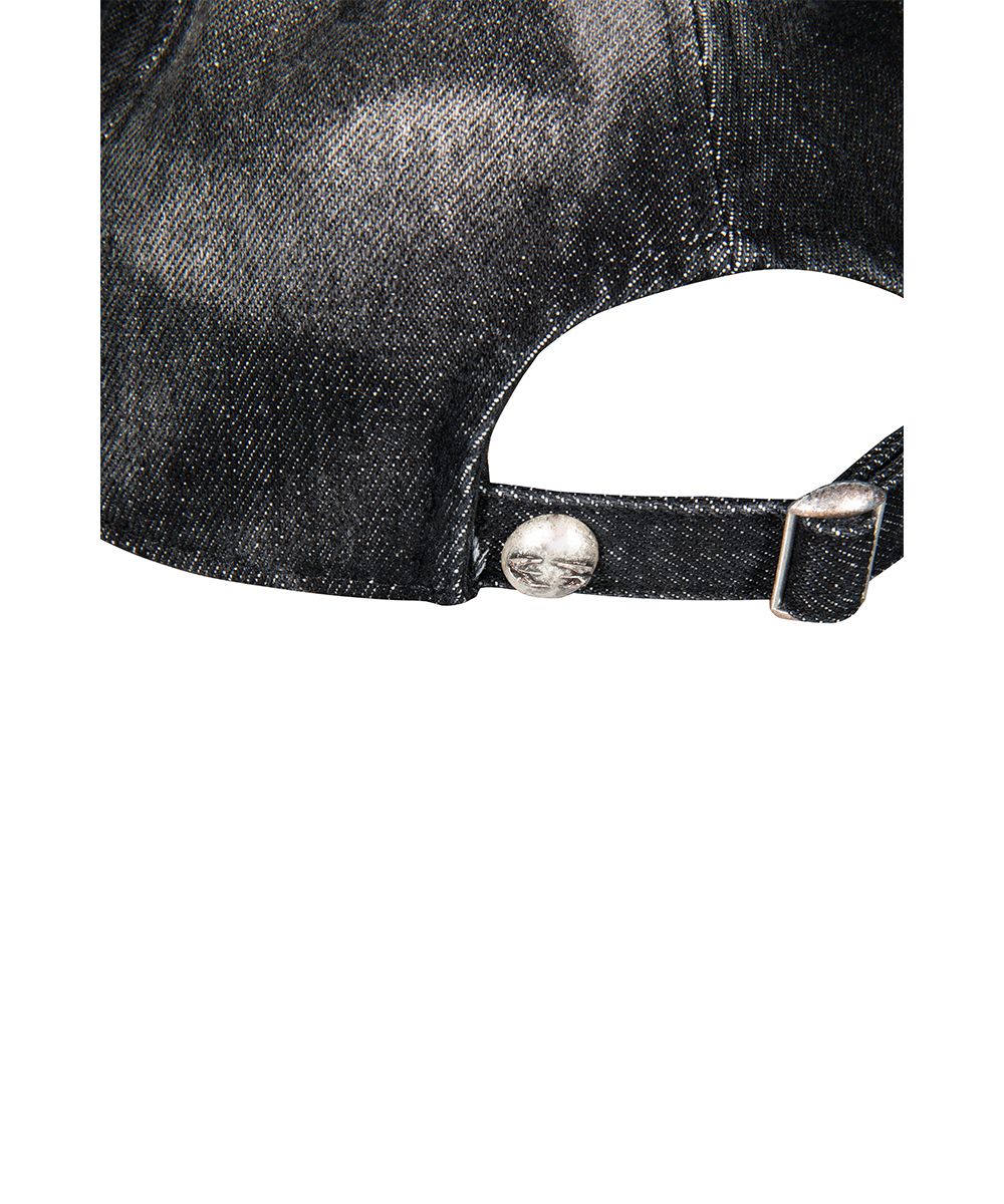 DENIM OVAL LOGO CAP [BLACK] - GRAILZ