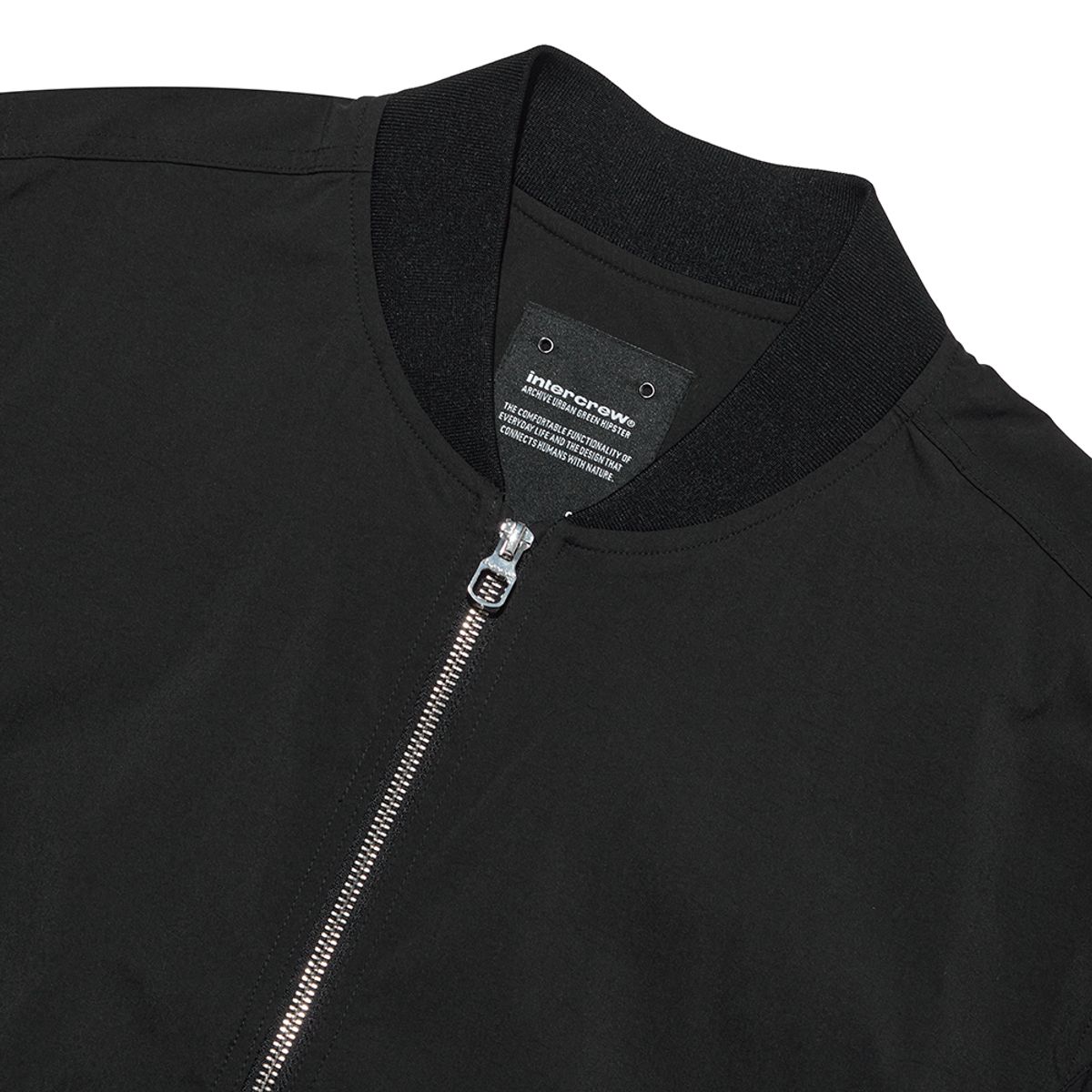 인터크루(INTERCREW) [24SS] 우먼스 크롭 항공 점퍼 블랙 ITY1UJ51ABK