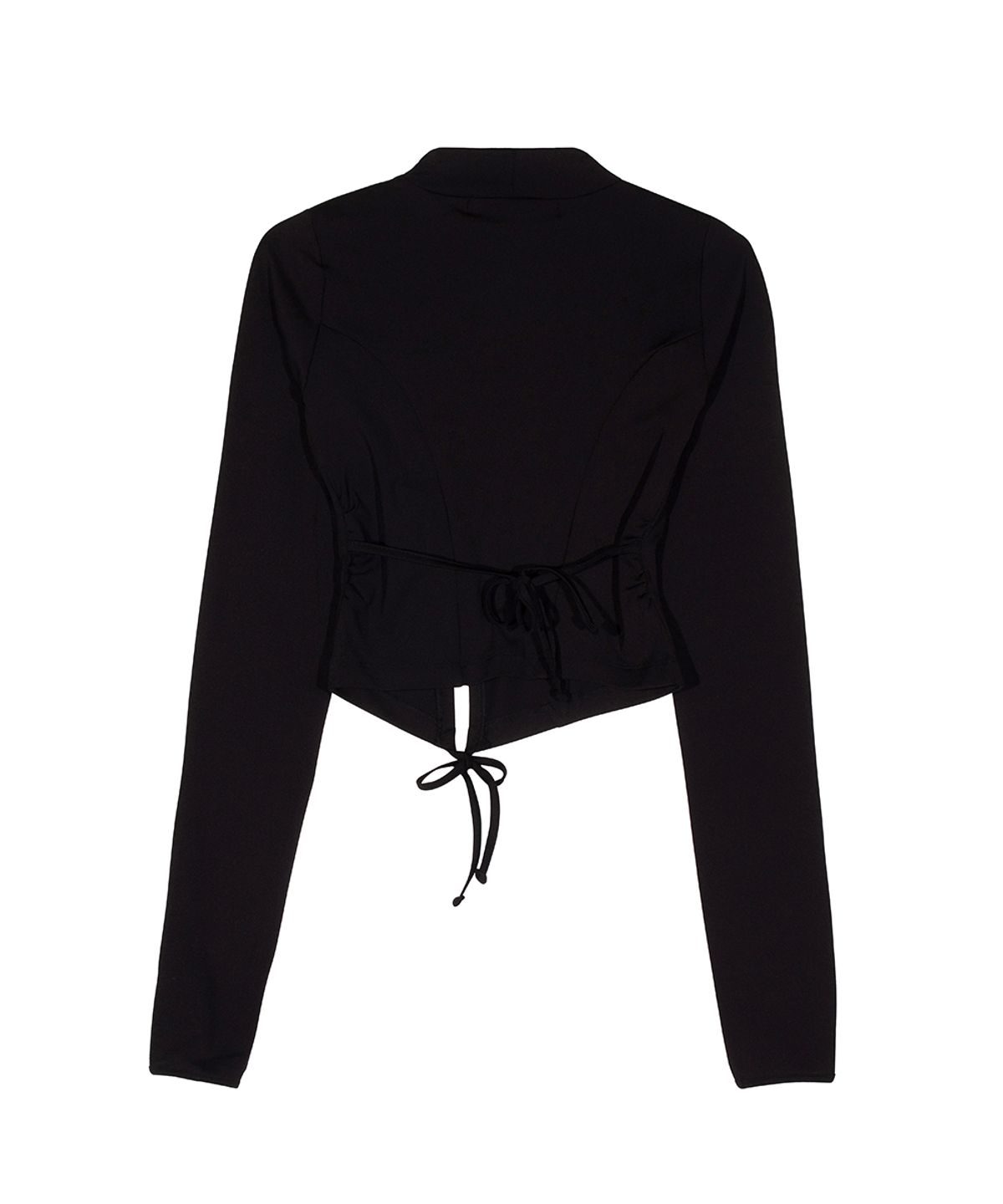 그레일즈(GRAILZ) RIBBON MOCKNECK TOP [BLACK]