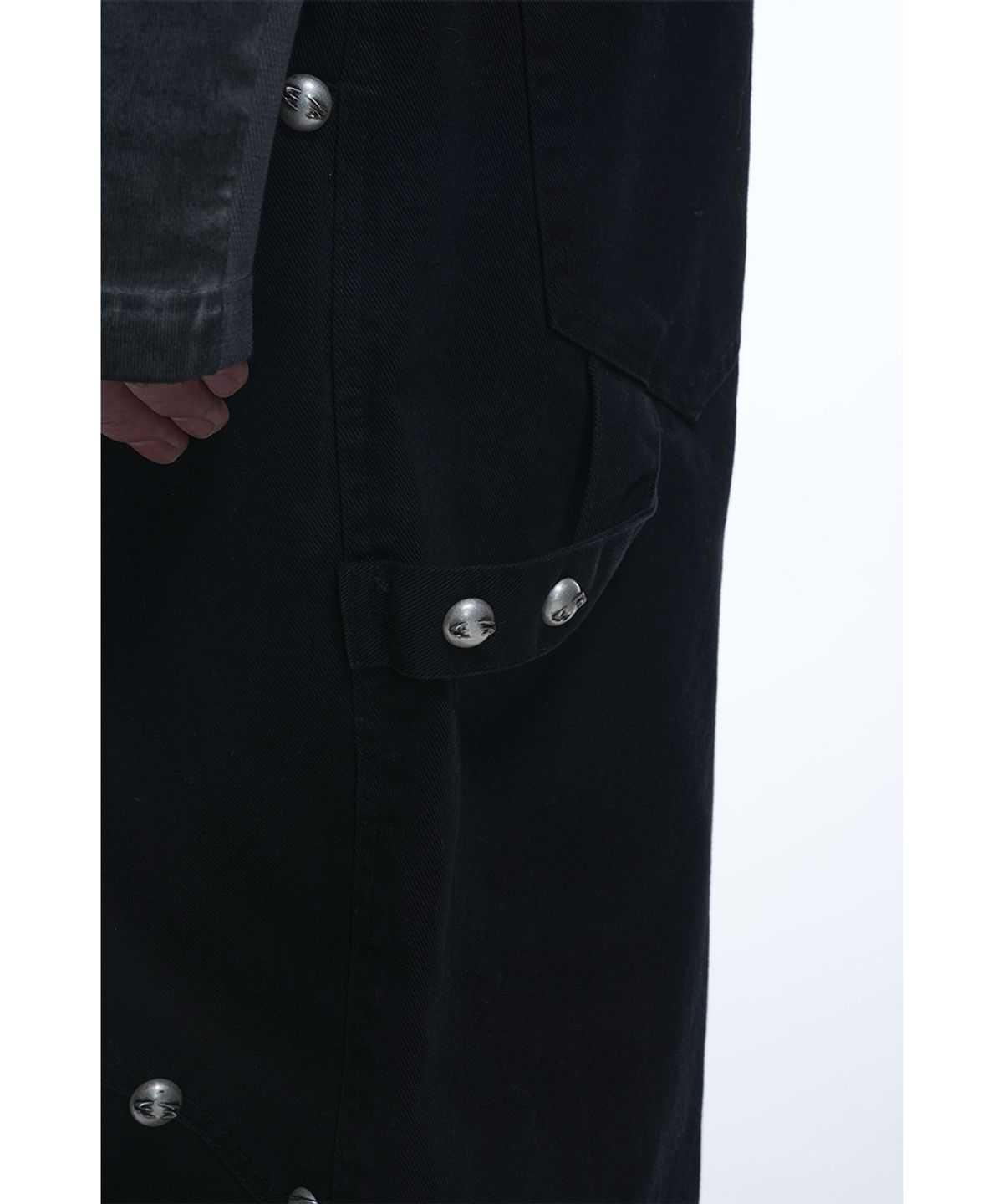 그레일즈(GRAILZ) BACK CARPENTER WORK PANTS [BLACK]