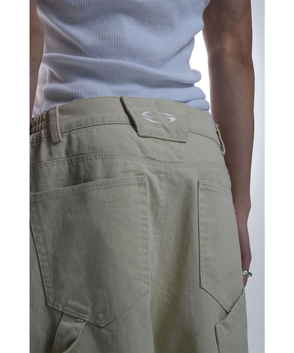 그레일즈(GRAILZ) BACK CARPENTER WORK PANTS [BEIGE]